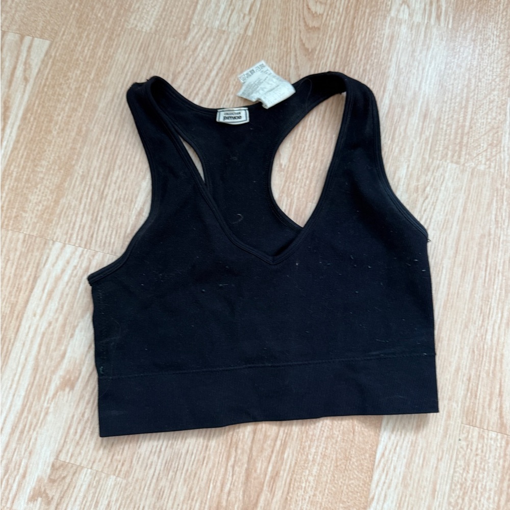 Black Racerback Sports Bra